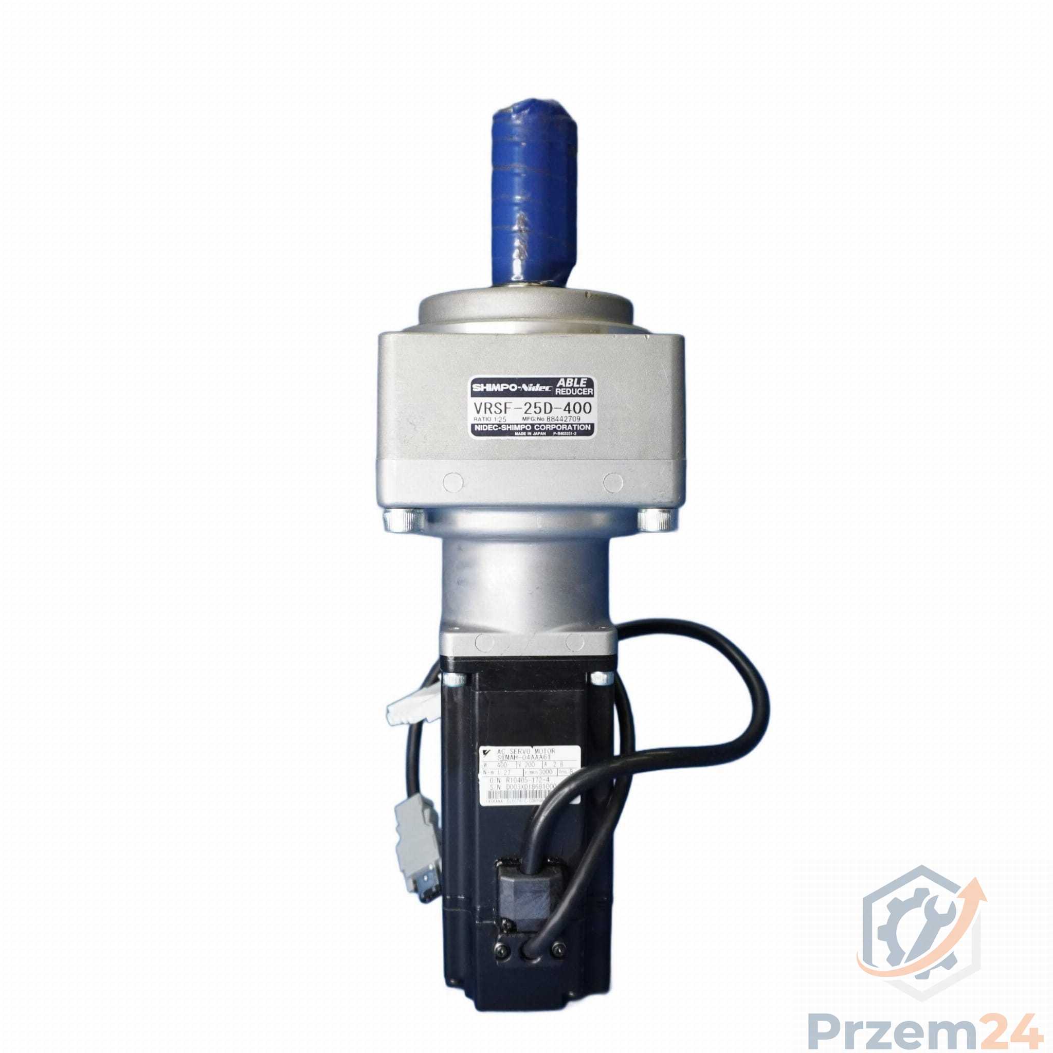 Yaskawa-SGMAH04AAA61-SHIMPONidec-VRSF25D400-serwosilnik-&-reducer