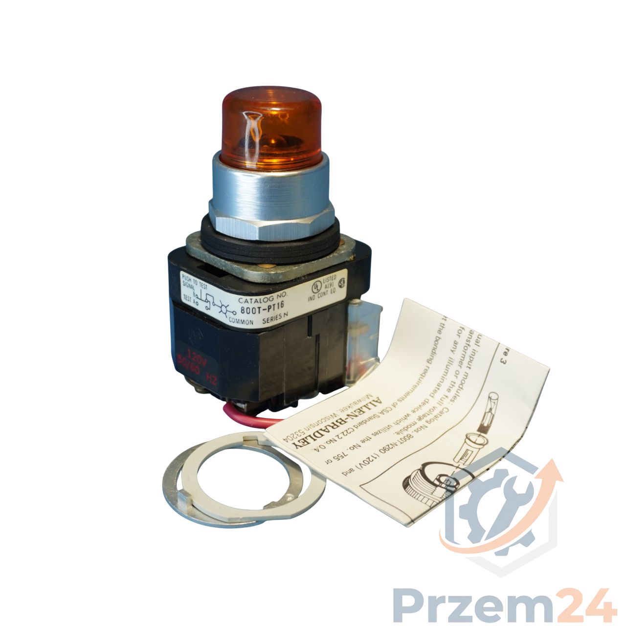 AllenBradley-800TPT16A-800TPT16-A-Przycisk-pomarańczowy