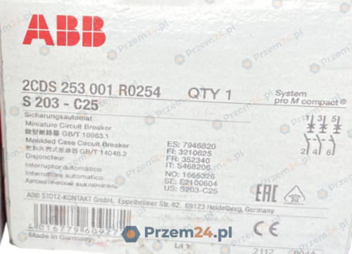 ABB-S203C25-2CDS253001R0254-2CDS-253-001-R0254-Wyłącznik-2