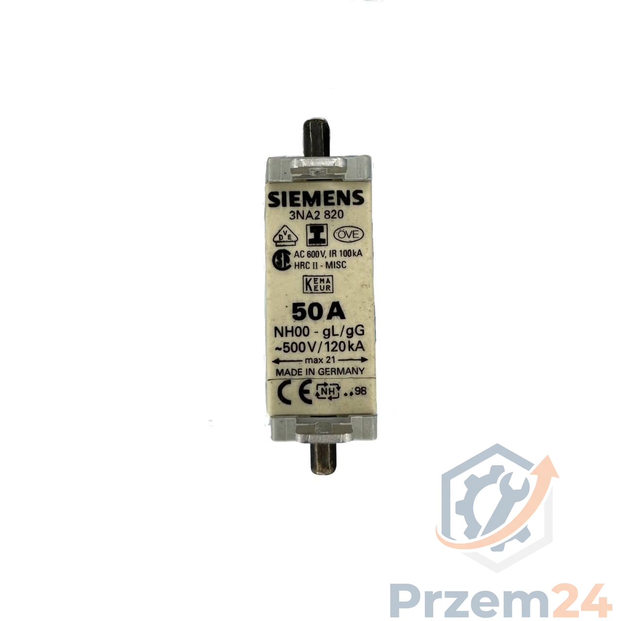 Siemens-3NA2-820-Bezpiecznik-50A-500V-120kA