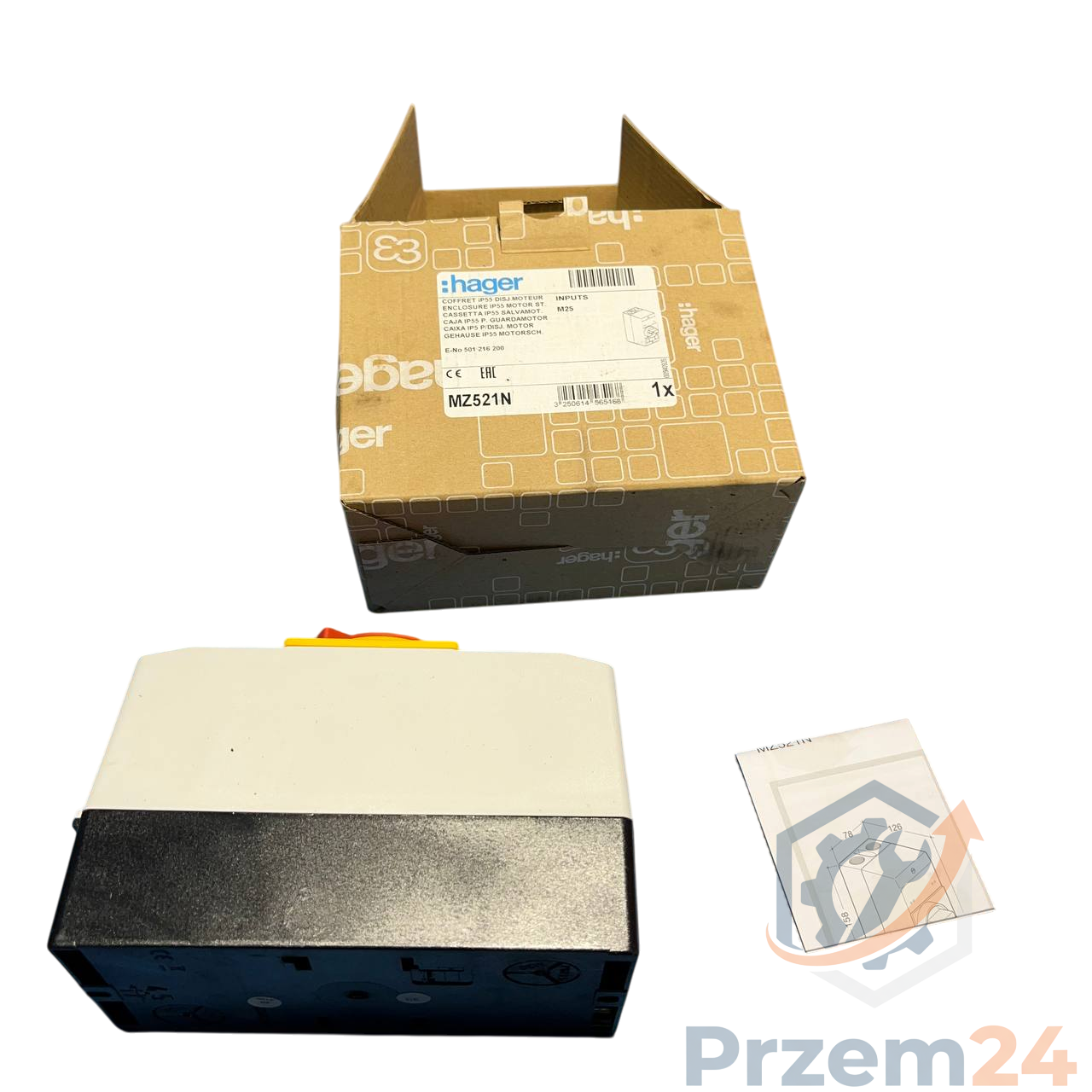 Hager-MZ521N-Obudowa-wyłącznika-silnikowego-IP55