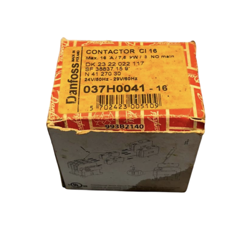 Danfoss-037H0041-Stycznik,-24V-Cewka,-16A,-3-Pole