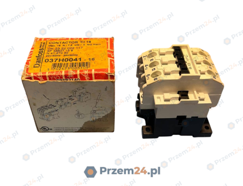 Danfoss-037H0041-Stycznik,-24V-Cewka,-16A,-3-Pole-2