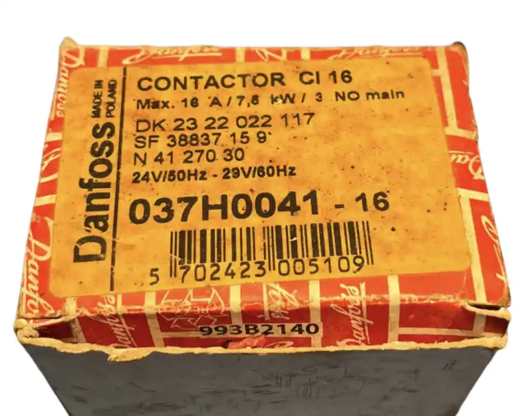 Danfoss-037H0041-Stycznik,-24V-Cewka,-16A,-3-Pole-3