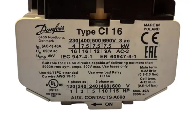 Danfoss-CI-16-CI16-Stycznik-220V-50Hz-2