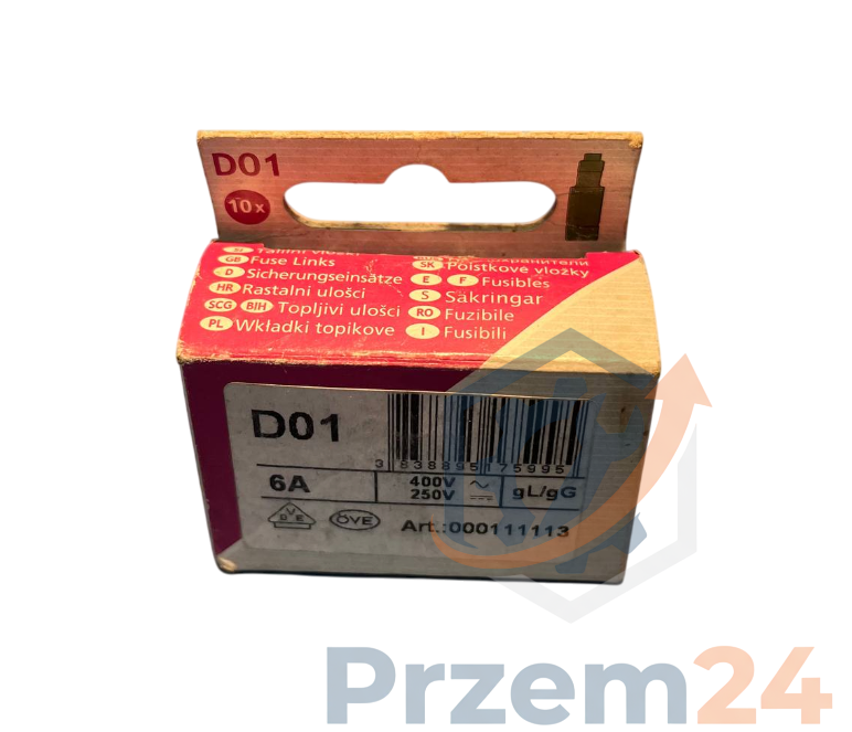 002211003-D01-Wkładka-bezpiecznikowa-gG-6A-400V-(x10-sztuk)