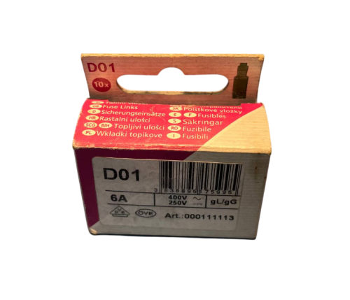 002211003-D01-Wkładka-bezpiecznikowa-gG-6A-400V-(x10-sztuk)