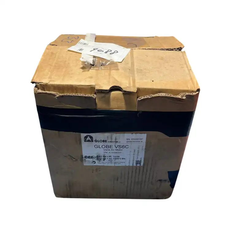 Globe-VS6C-A15006500-Silnik-pneumatyczny-3.4kW-10.5Nm-3000rpm-8