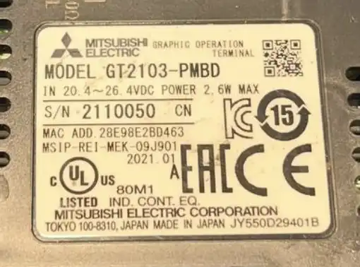 Mitsubishi-GOT2000-GT2103PMBD-Panel-operatorski-HMI-2