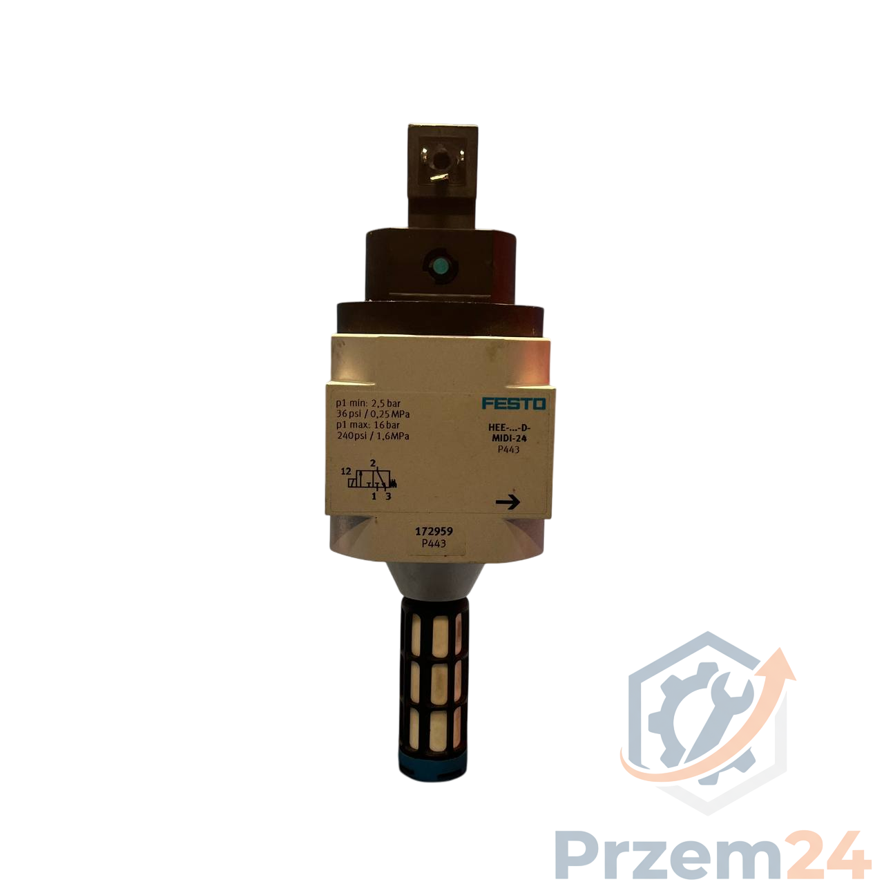 Festo-HEEDMIDI24-P443-172959-MSEB324DC-Zawór-załączający-z-cewką
