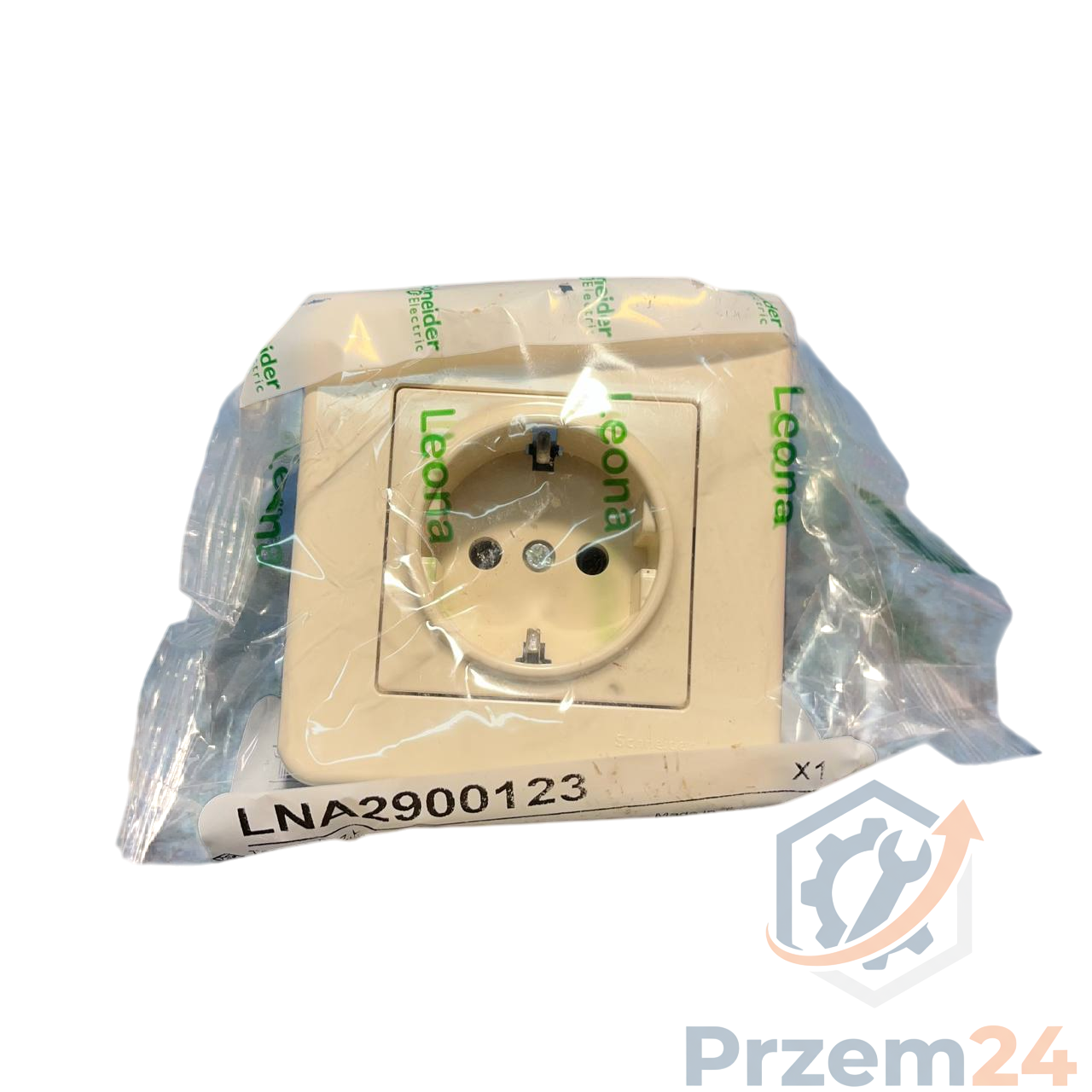 Schneider-LNA2900123-Leona-gniazdo-pojedyncze-z-bocznym-uziemieniem