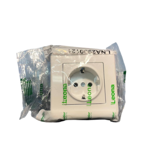 Schneider-LNA2900121-Leona-gniazdo-pojedyncze-z-bocznym-uziemieniem-–