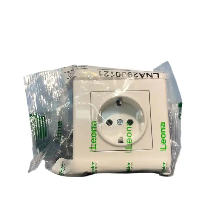 Schneider-LNA2900121-Leona-gniazdo-pojedyncze-z-bocznym-uziemieniem-–