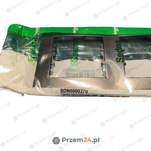 Schneider-SDN5800370-Sedna,-ramka-2krotna-pozioma,-grafit-2