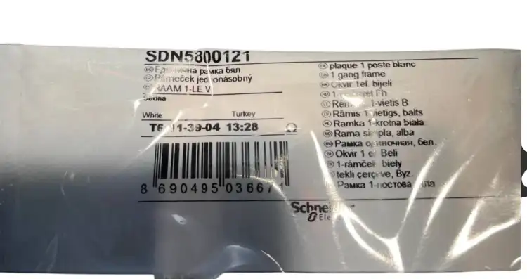 Schneider-SDN5800121-Sedna,-ramka-1krotna,-biała-3