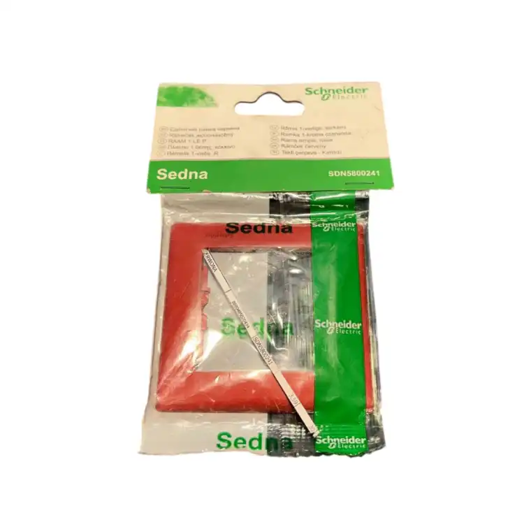 Schneider-SDN5800241-Sedna,-ramka-1krotna,-czerwona
