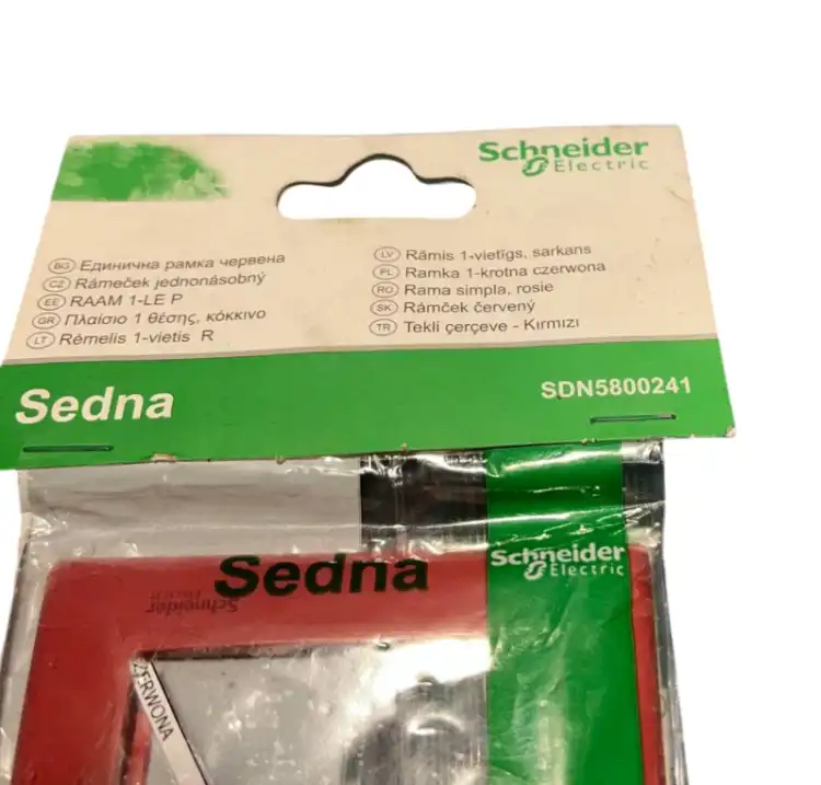Schneider-SDN5800241-Sedna,-ramka-1krotna,-czerwona-2
