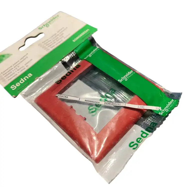 Schneider-SDN5800241-Sedna,-ramka-1krotna,-czerwona-3