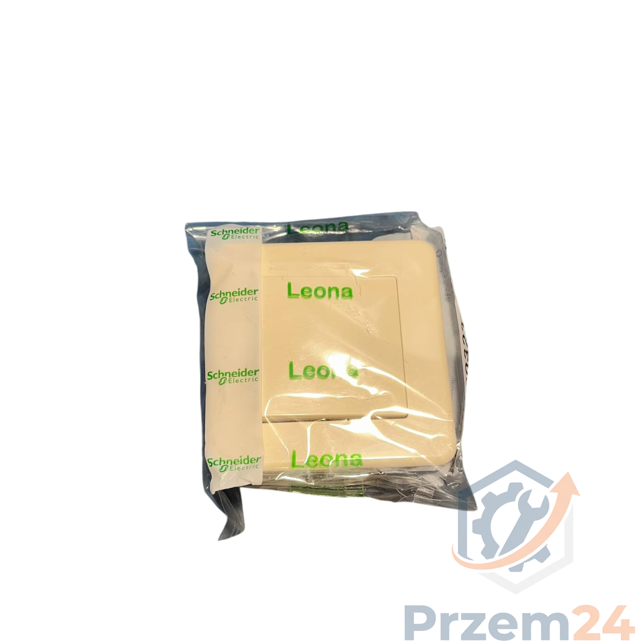 Schneider-LNA0100323-Leona,-łącznik-1biegunowy,-kremowy