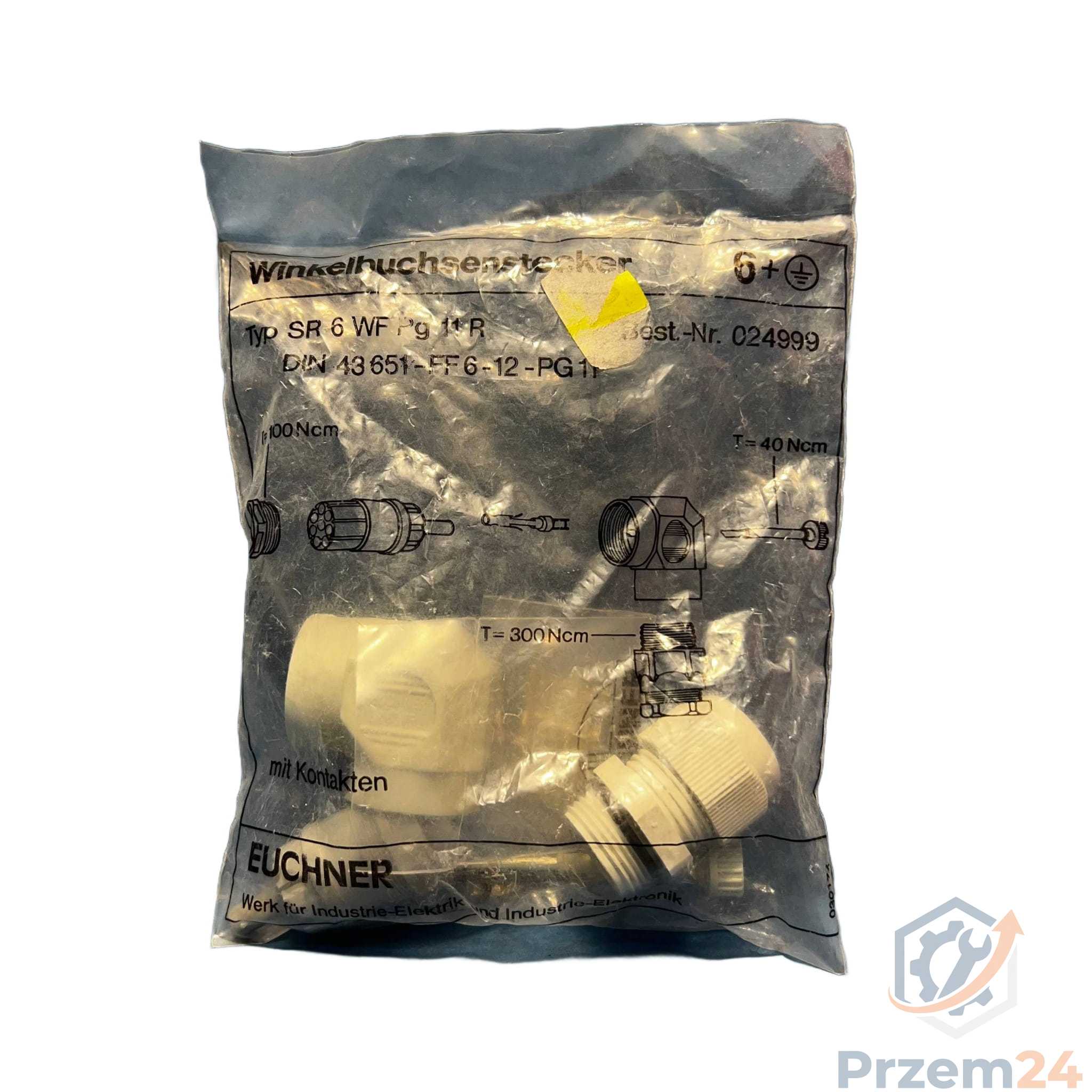 Euchner-SR-6-WF-Pg-11-R-024999-Wtyczka-z-tulejką-kątową