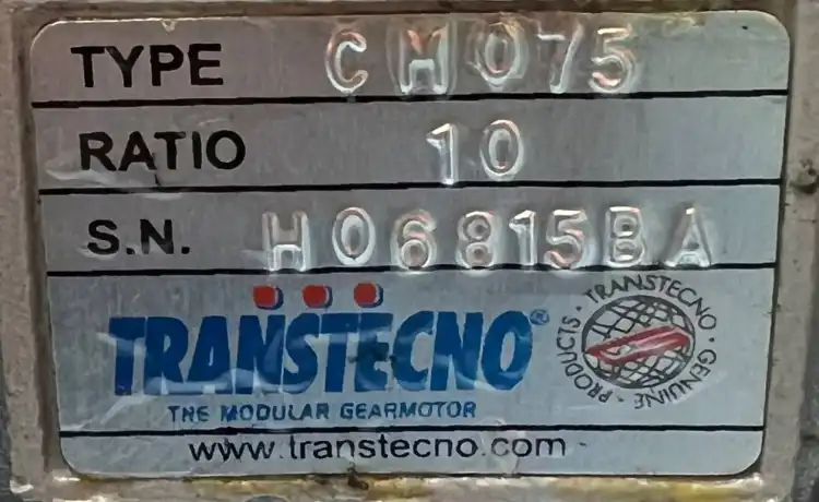 TRANSTECNO-CM075-Przekładnia-ślimakowa-RATIO-10-4