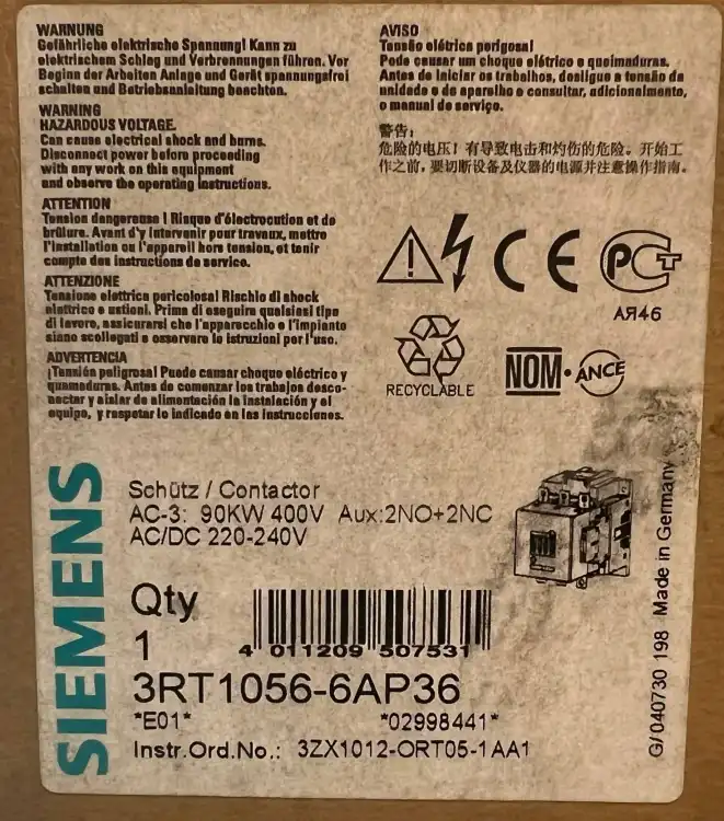 Siemens-3RT10566AP36-Stycznik-90kW-400V-5
