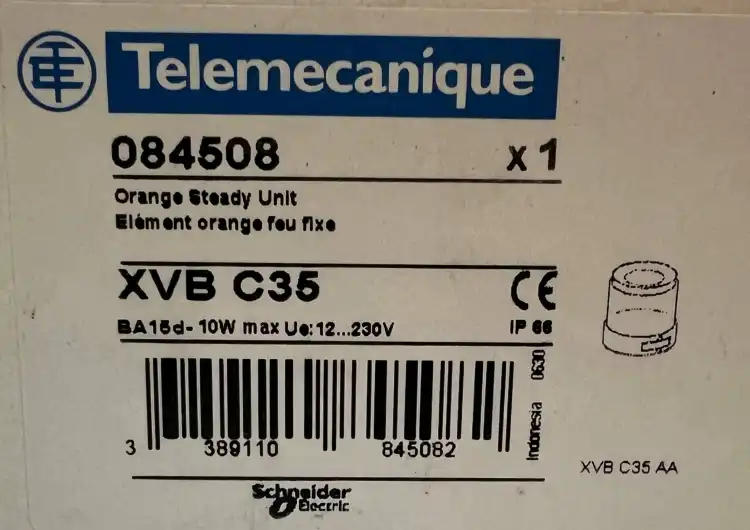 TELEMECANIQUE-XVB-C35-084508-Pomarańczowa-lampa-sygnalizacyjna-230V-3