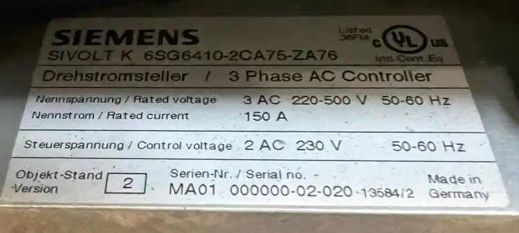 Siemens-6SG64102CA75ZA76-6SG63171AA08-Servo-Drive-9
