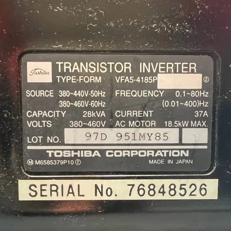 TOSHIBA-VFA54185P-VFA54185P-Falownik-380460V-7