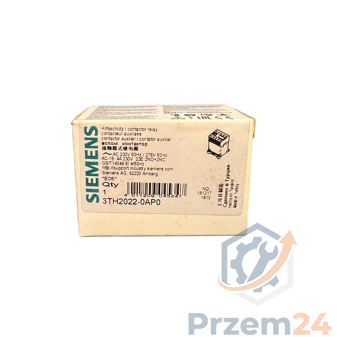 SIEMENS-3TH20220AP0-3TH2-22E-Stycznik-24V-2NO+2NC