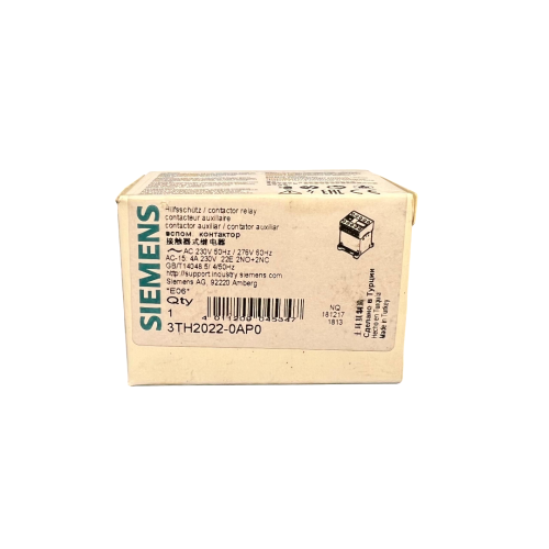 SIEMENS-3TH20220AP0-3TH2-22E-Stycznik-24V-2NO+2NC