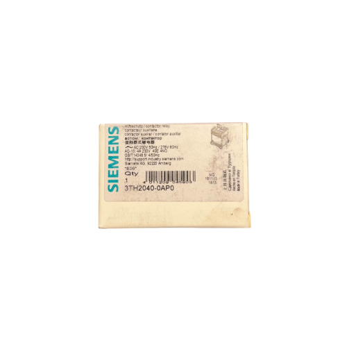 SIEMENS-3TH20400AP0-3TH2-40E-Stycznik-4biegunowy-4NO-240V-10A