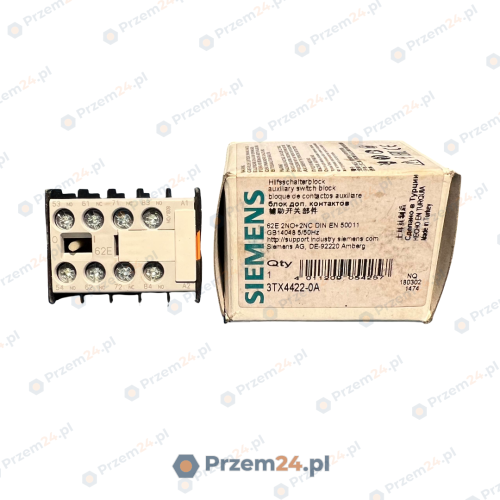 SIEMENS-3TX44220A-STYK-POMOCNICZY-62E-2NO+2NC-10A-240V-2