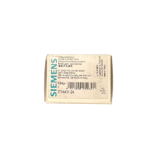 SIEMENS-3TX44312A-Styk-pomocniczy-3NO+1NC