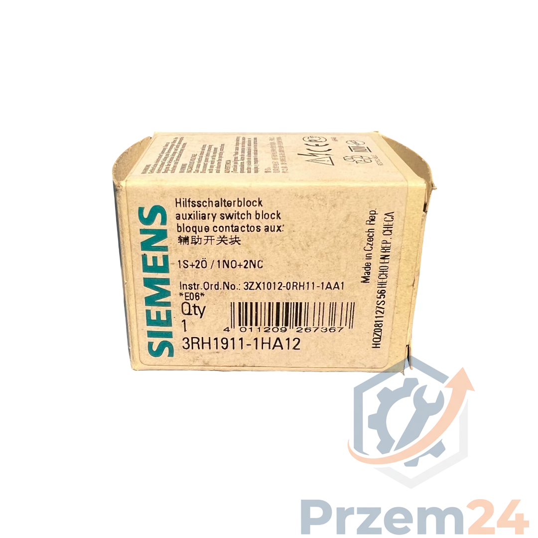 SIEMENS-3RH19111HA12-Styk-pomocniczy-22E-1NO+2NC