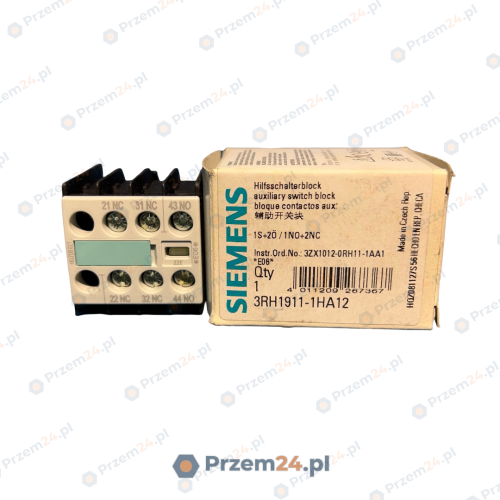 SIEMENS-3RH19111HA12-Styk-pomocniczy-22E-1NO+2NC-2