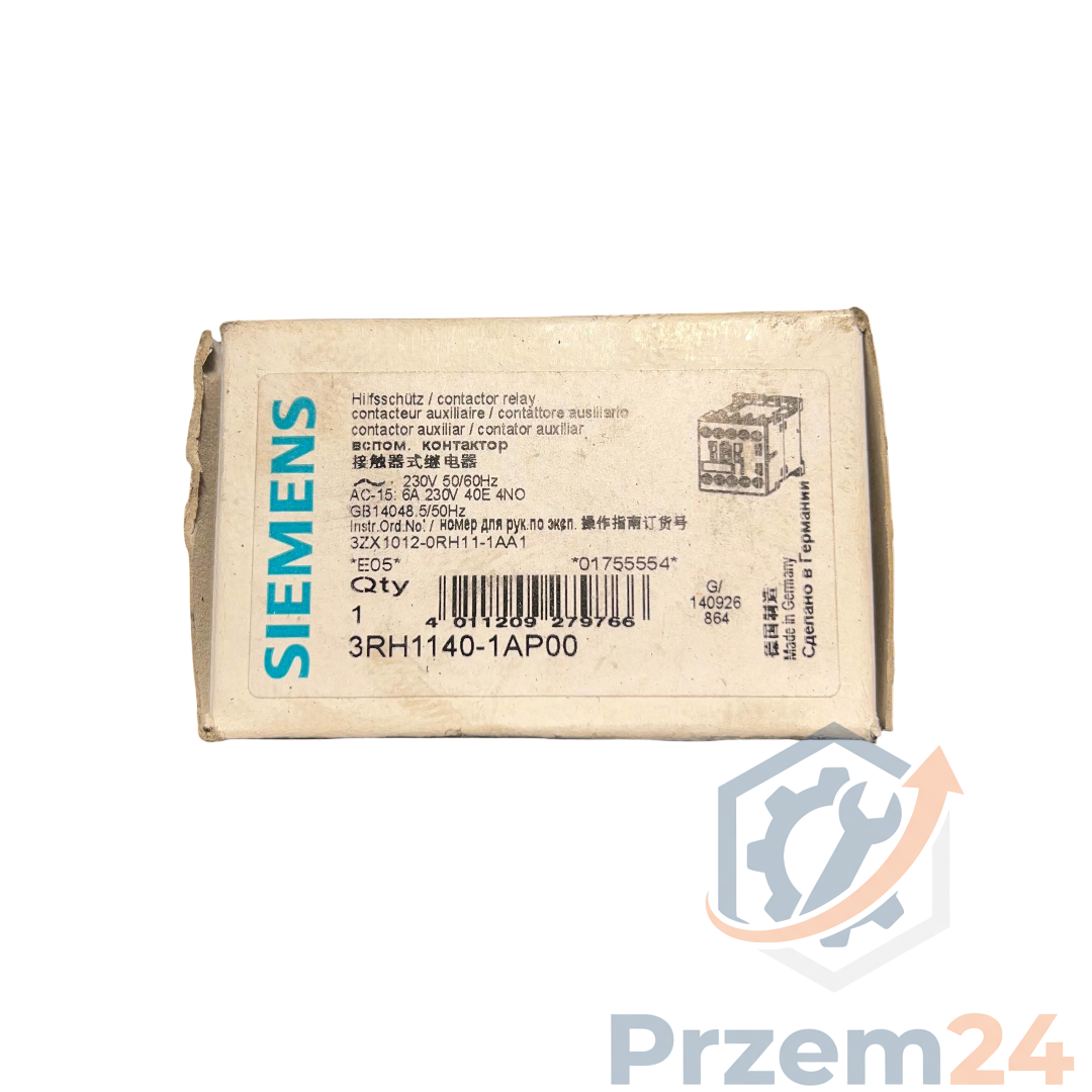 Siemens-3RH11401AP00-Stycznik-pomocniczy-40E-4NO-230V-50-60Hz
