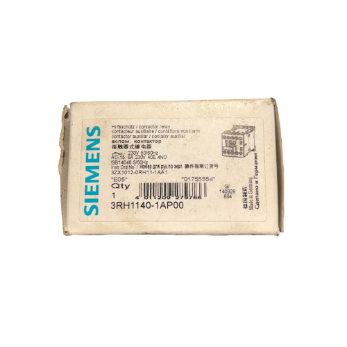 Siemens-3RH11401AP00-Stycznik-pomocniczy-40E-4NO-230V-50-60Hz