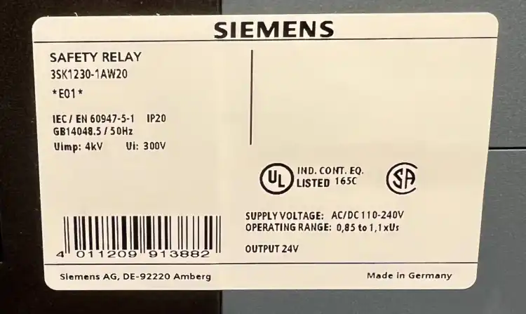 Siemens-3SK1230‑1AW20-Zasilacz-do-przekaźnika-bezpieczeństwa-AC-DC-110240V-3
