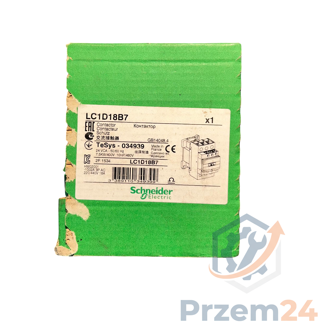SCHNEIDER-Electric-LC1D18B7-034939-Stycznik-24-VCA-50-60Hz