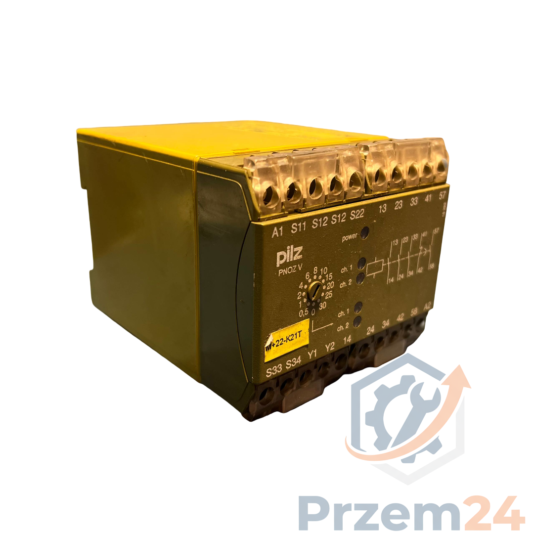 PILZ-474790-PNOZ-V-PNOZV-30S-24VDC-3S-1O-1SZ-Przekaźnik-bezpieczeństwa