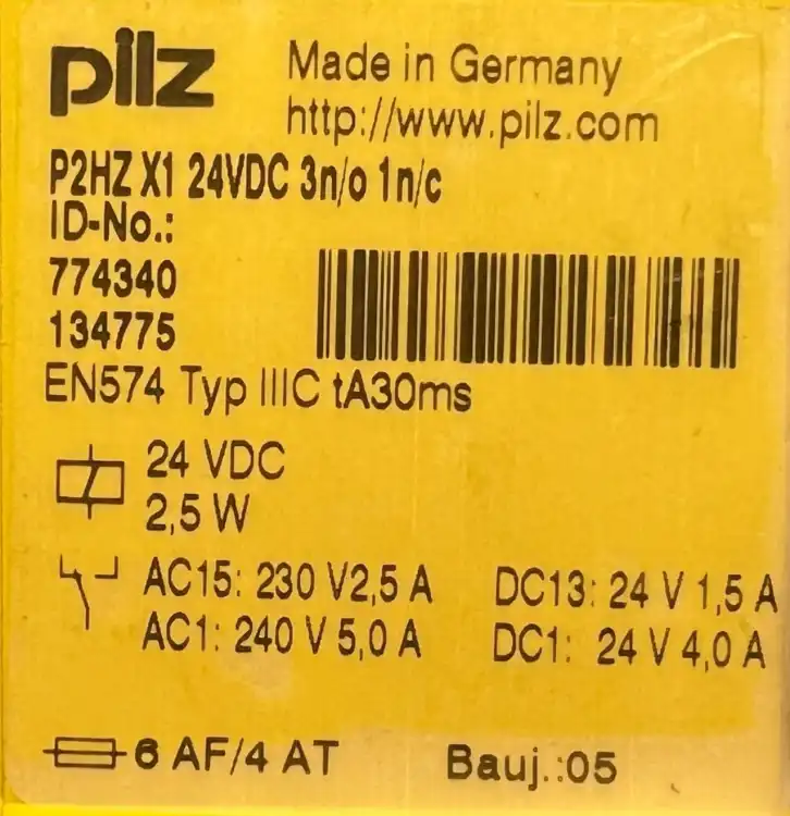 Pilz-774340-P2HZ-X1-P2HZX1-24VDC-3n-o-1n-c-Przekaźnik-bezpieczeństwa-4