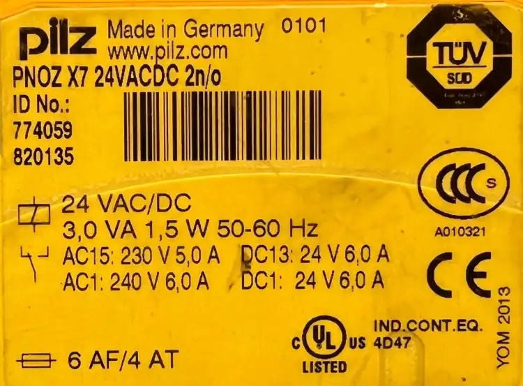 Pilz-774059-PNOZ-X7-PNOZX7-24VACDC-2n-o-Przekaźnik-bezpieczeństwa-4