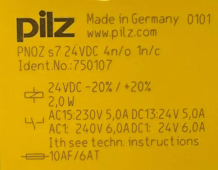Pilz-750107-PNOZ-s7-PNOZs7-24VDC-4n-o-1n-c-Przekaźnik-bezpieczeństwa-4