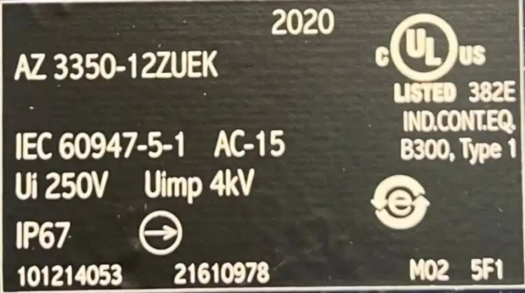 SCHMERSAL-AZ-335012ZUEK-101214053-Wyłącznik-bezpieczeństwa-AC15-250V-3