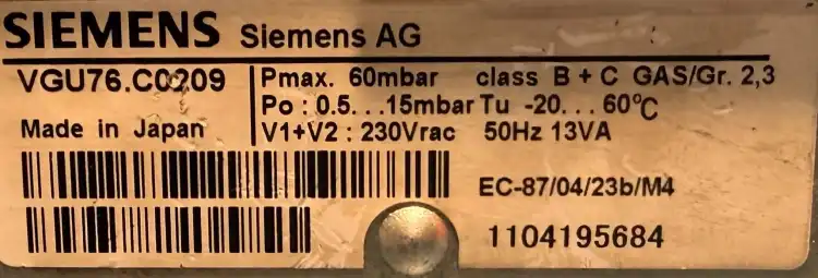 SIEMENS-VGU76S.C0209-Zawór-gazowy-kombinowany-6