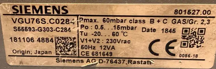 SIEMENS-VGU76S.C0284-Zawór-gazowy-kombinowany-6