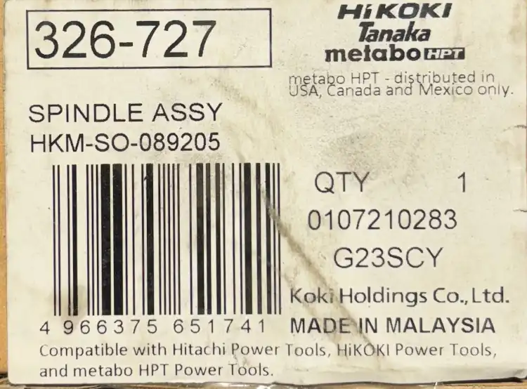 HiKOKI-326727-326727-wrzeciono-do-G23SCY-szlifierki-kątowej-3