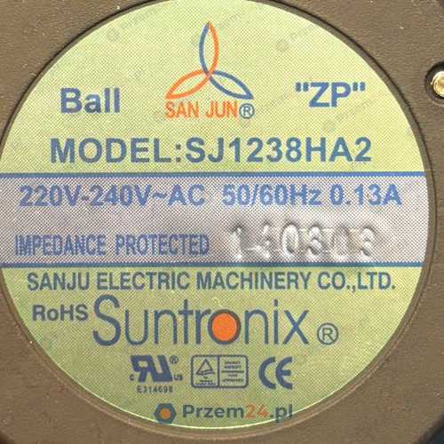 Suntronix-SJ1238HA2-Wentylator-osiowy-220V240-V-AC-50-60Hz-0.13A-2