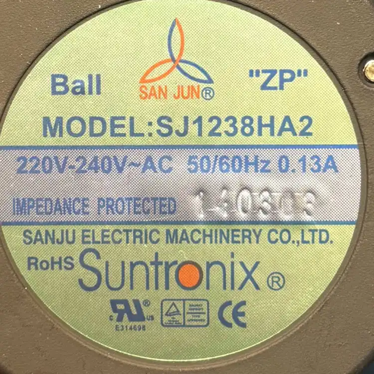 Suntronix-SJ1238HA2-Wentylator-osiowy-220V240-V-AC-50-60Hz-0.13A-2